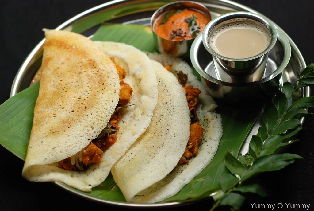 Delicious Chicken Tikka Dosa at Tender Coconut in Calgary, AB